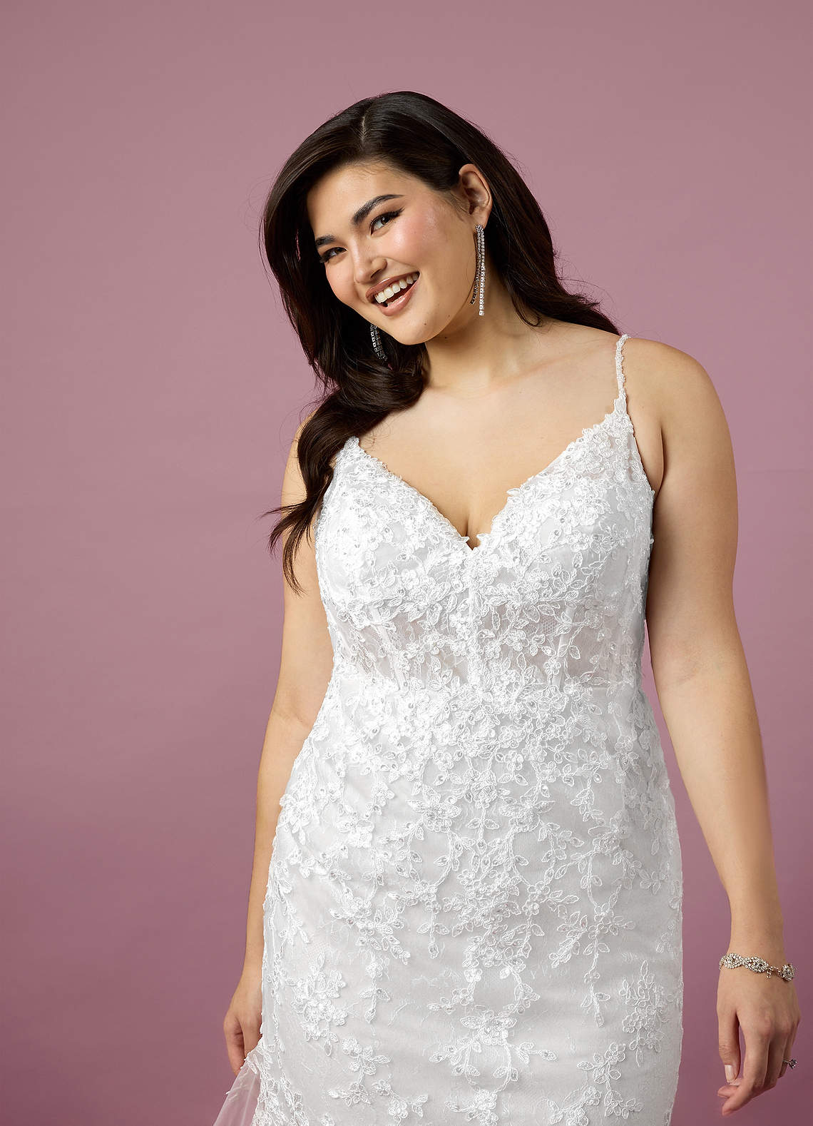 Diamond White Mermaid Sequins Tulle Dress Diamond White