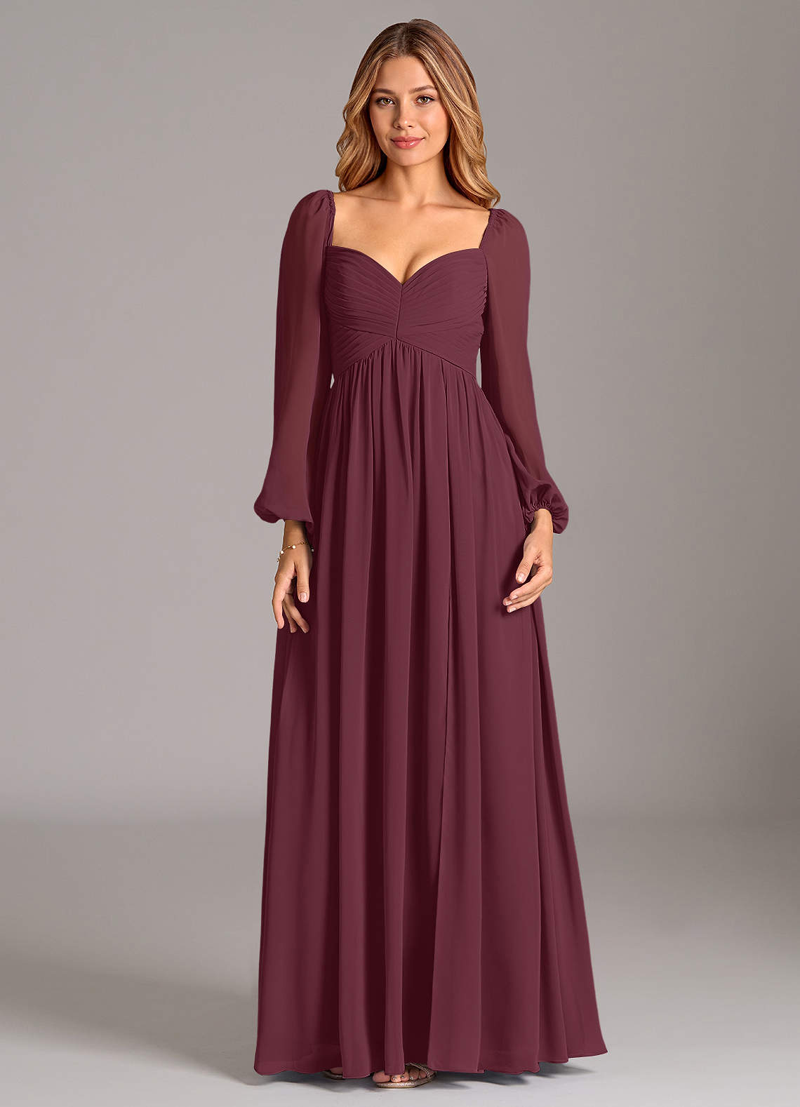 Bella Wine Maxi Dress