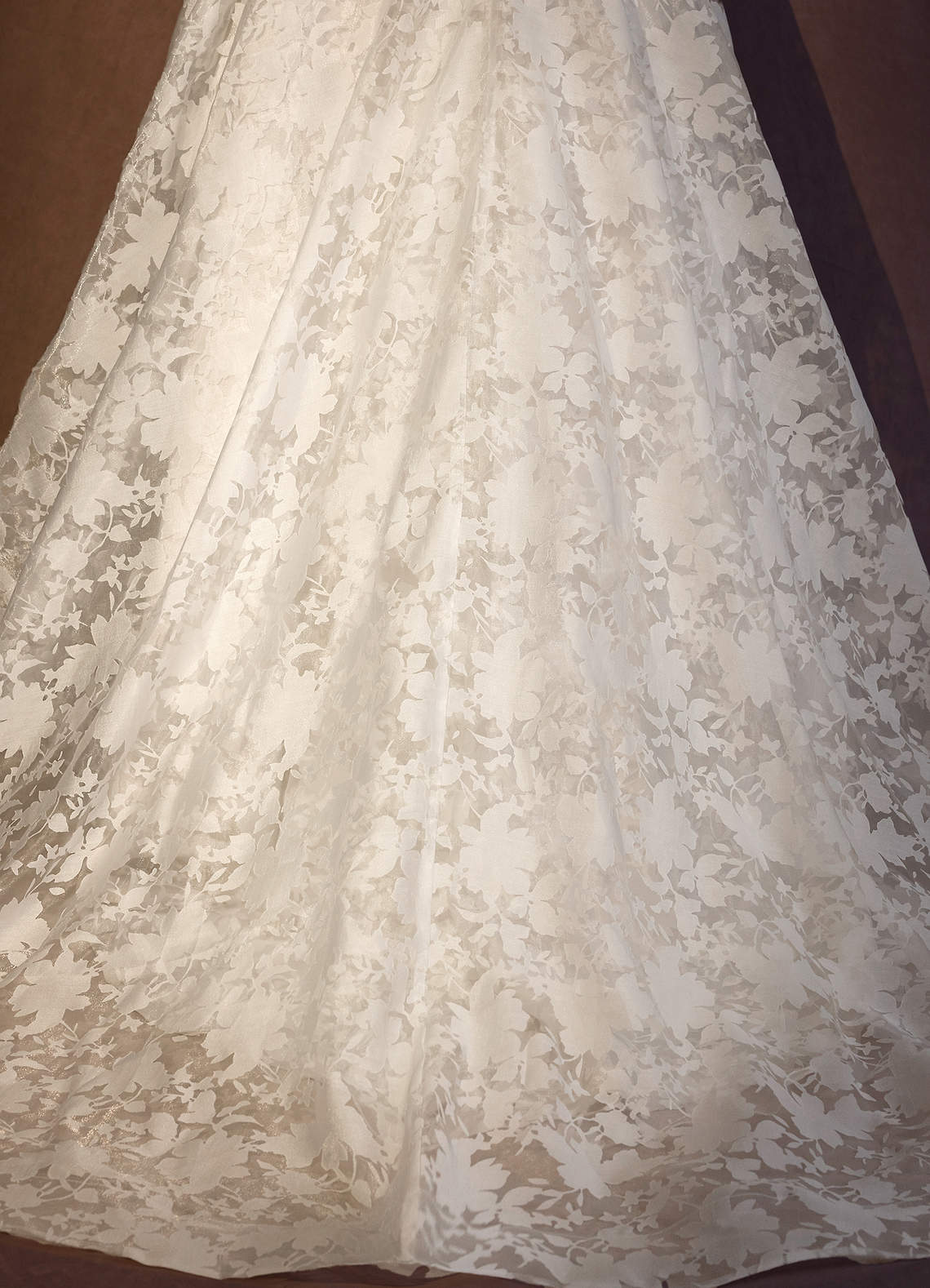 Diamond White Frost A-Line Organza Dress