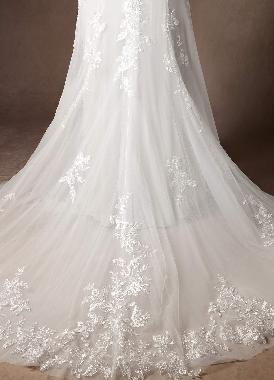 Diamond White Mermaid Sequins Tulle Dress