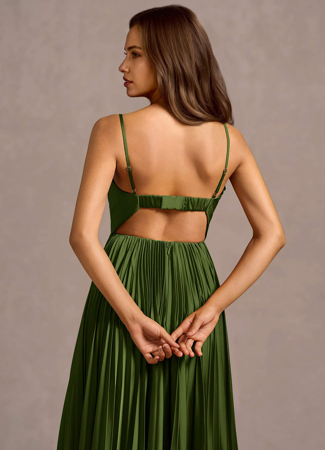 Kaia Olive Green Maxi Dress Dress