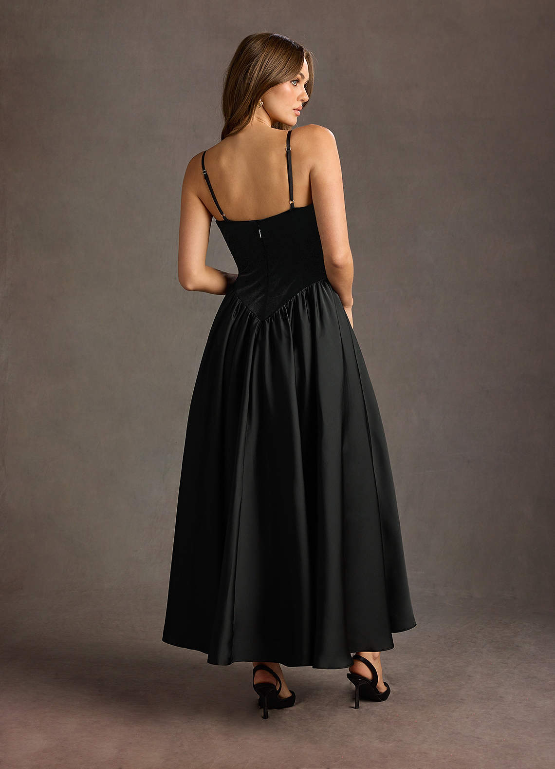 Pandora Black Dropped Waist Maxi Dress Dress