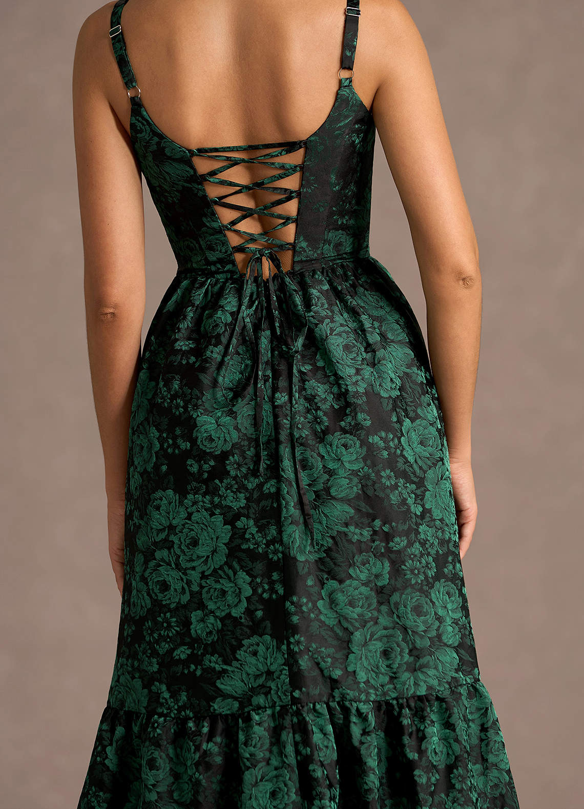 Fayra Black Emerald Maxi Dress