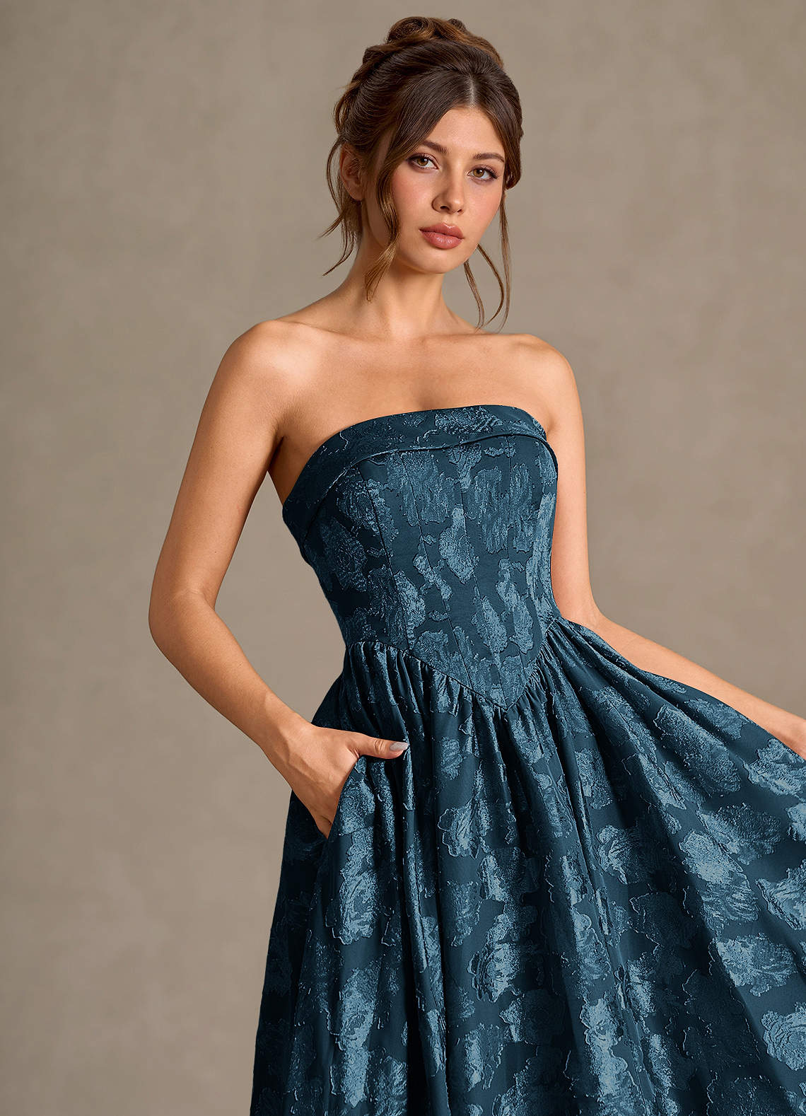 Mila Navy Midi Dress