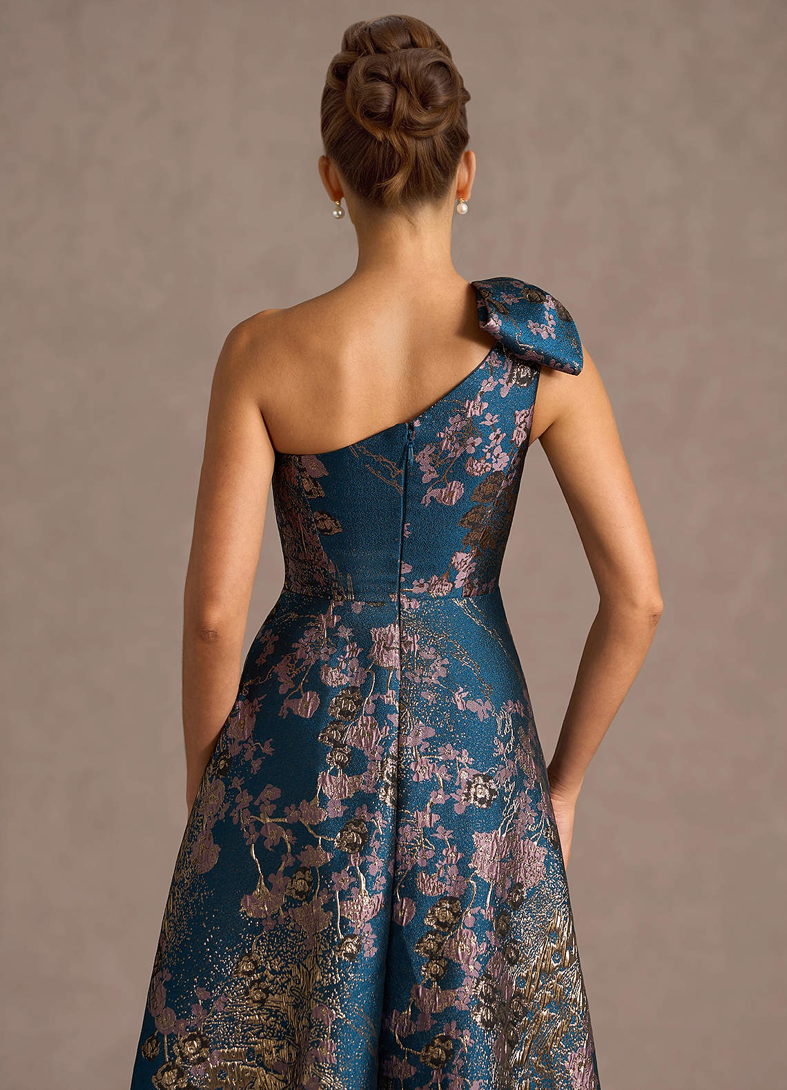 Jonelle Teal Floral Maxi Dress