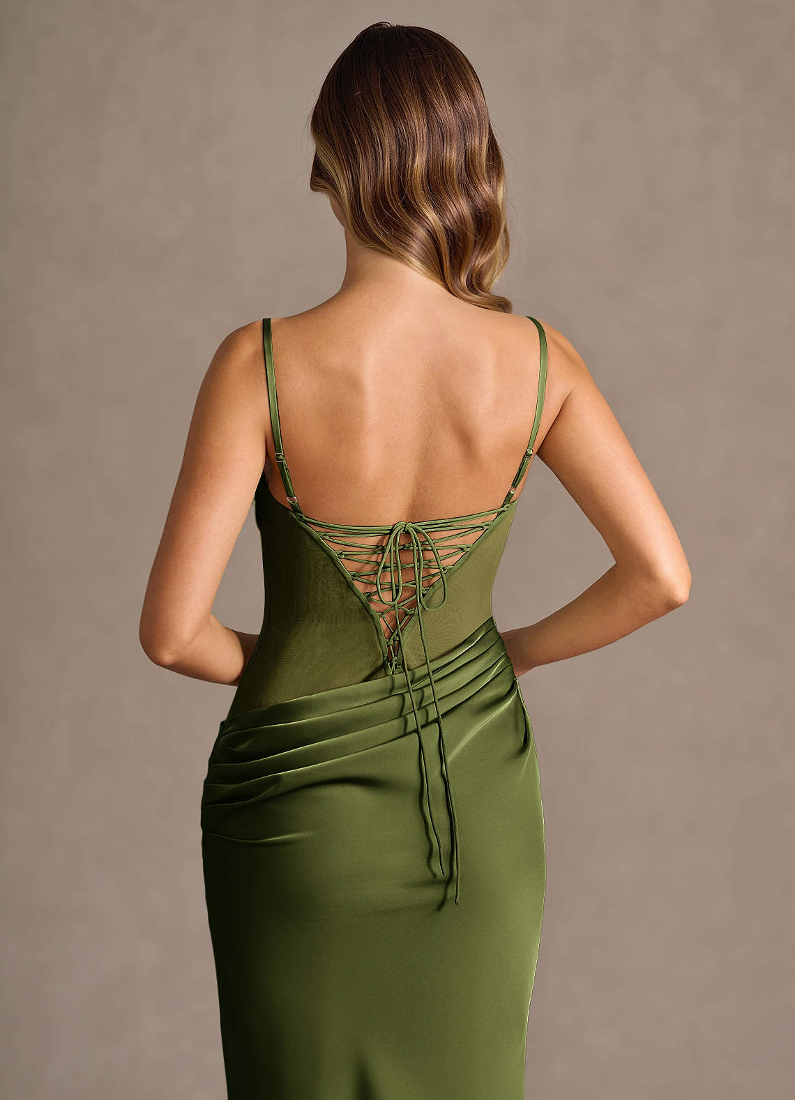 Leonore Olive Maxi Dress