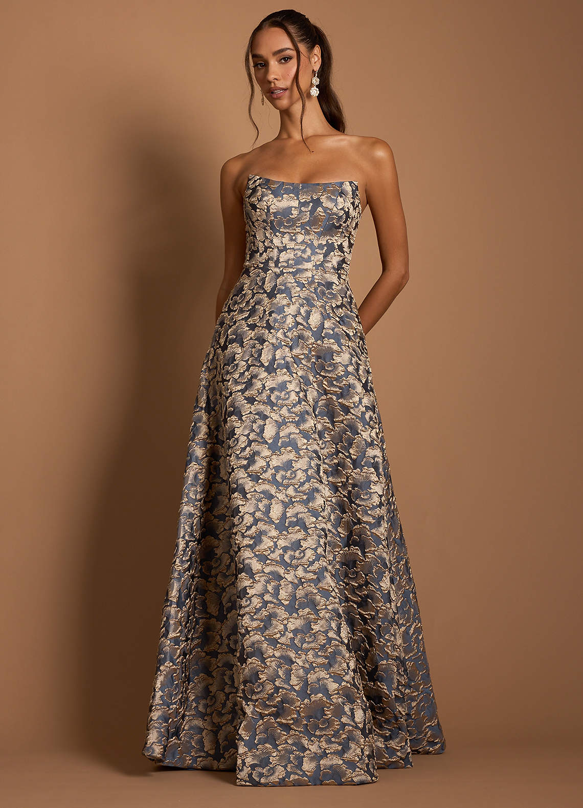 Belisse Gilded Navy Maxi Dress Dress