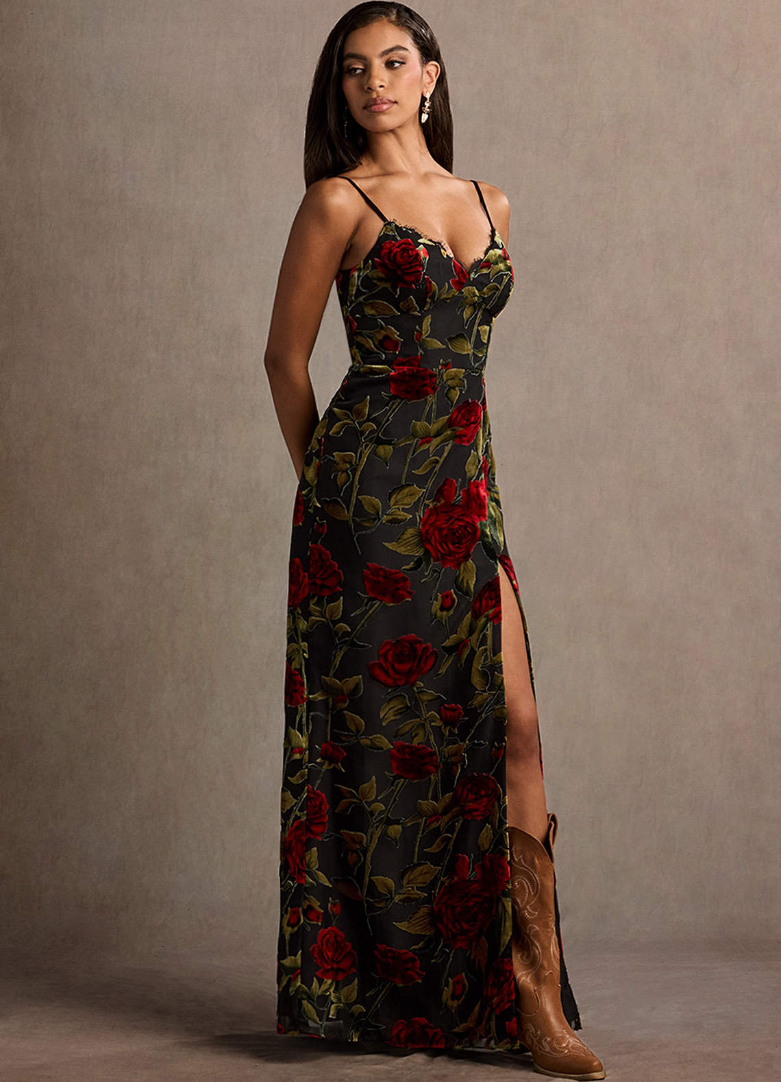 Bellen Black Multi Maxi Dress Dress