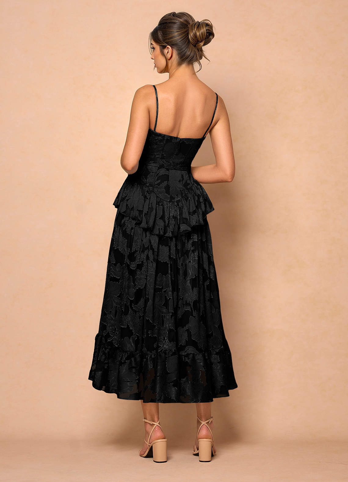 Emery Black Midi Dress Dress