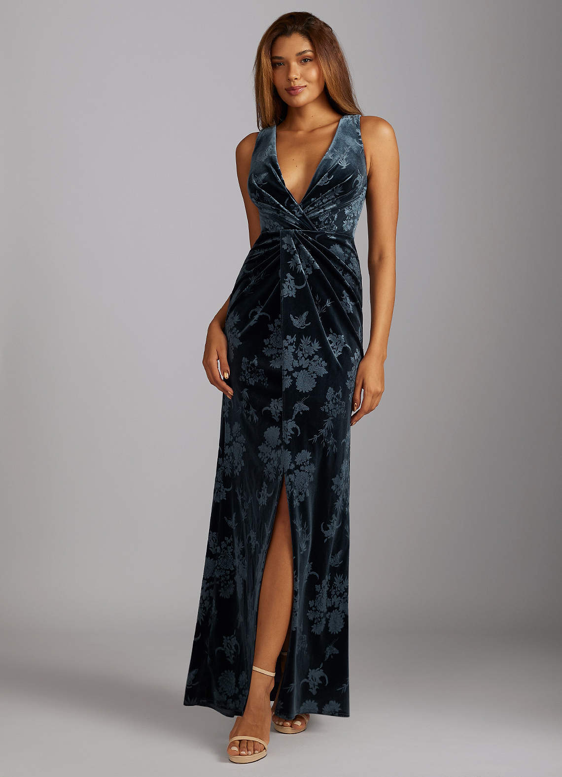 Maliah Midnight Twist Knot Maxi Dress