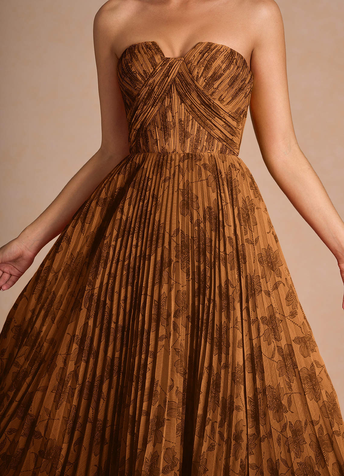 Lyanna Coco Multi Pleated Midi Dress Dress