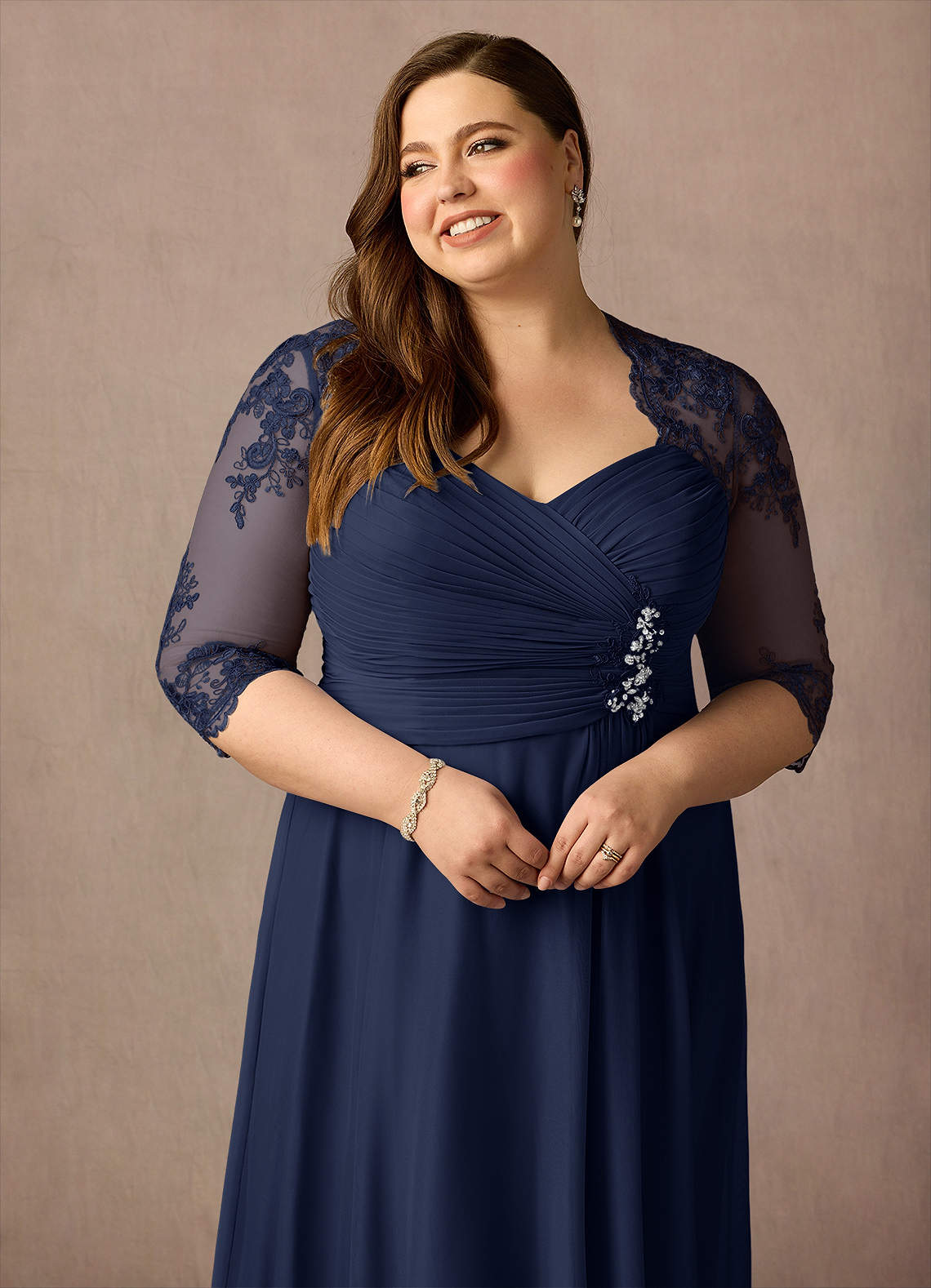 Dark Navy Sheath Sweetheart Sequins Lace Dress