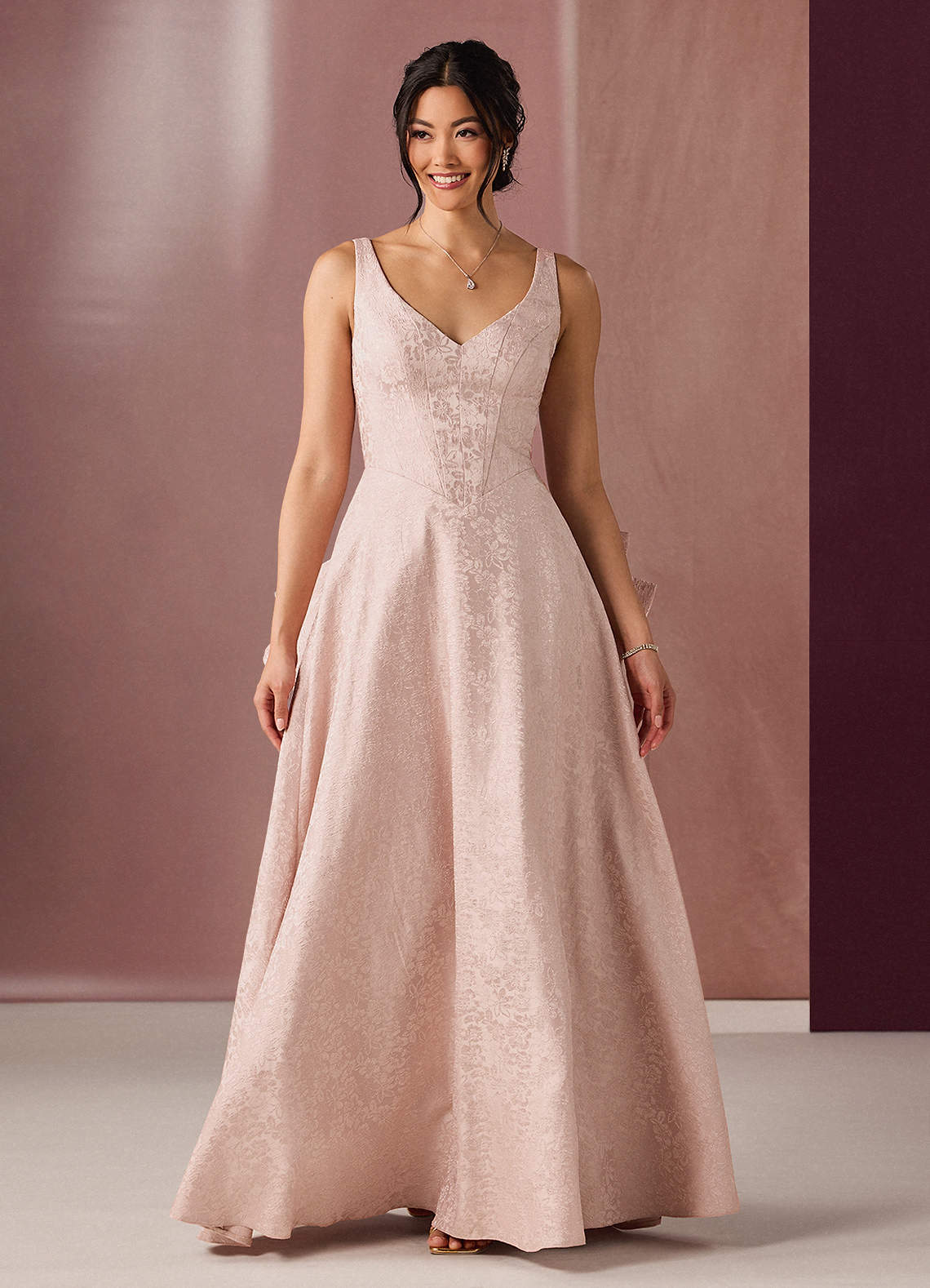 Satine Blush Pink Gown Dress