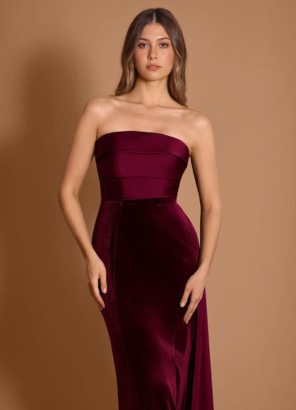 Catherine Wine Maxi Dress  Dress