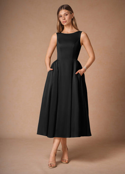 Casey Black Midi Dress