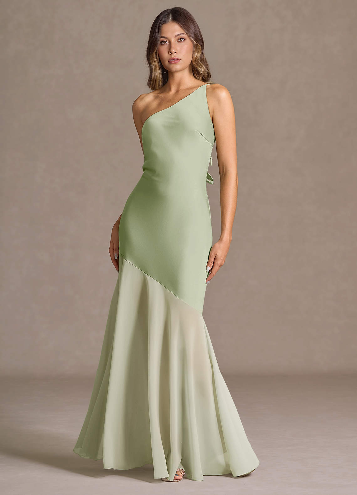 Fatima Light Green Maxi Dress