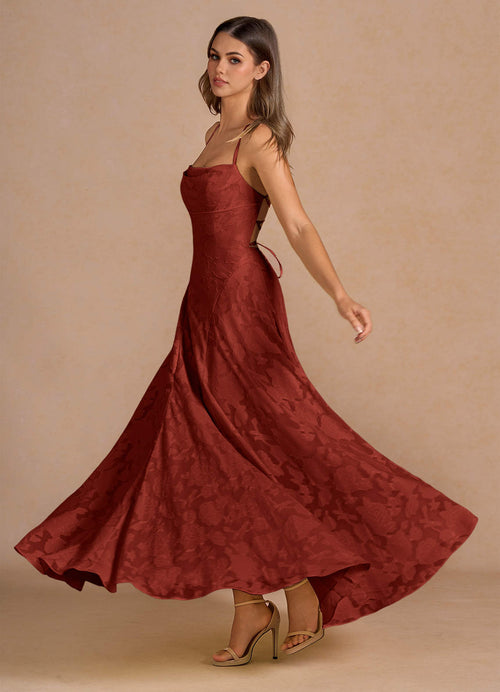 Irelia Terracotta Maxi Dress  Dress