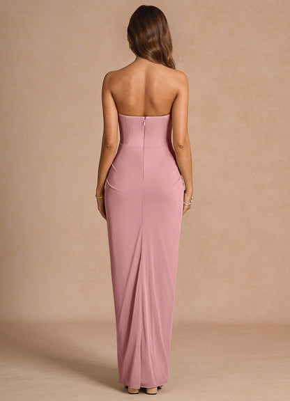 Anais Light Pink Maxi Dress