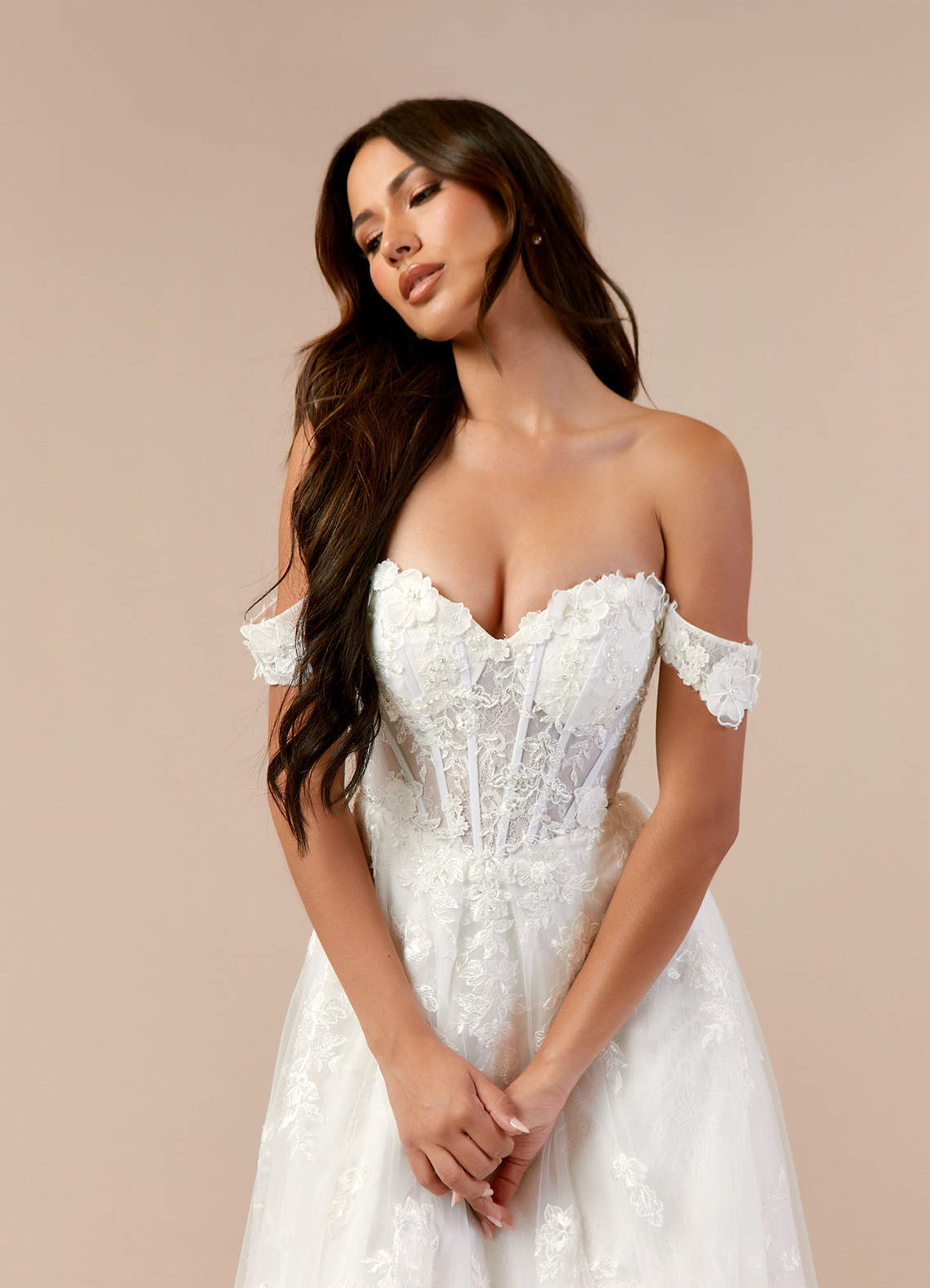 Diamond White A-Line Sweetheart Sequins Tulle Dress