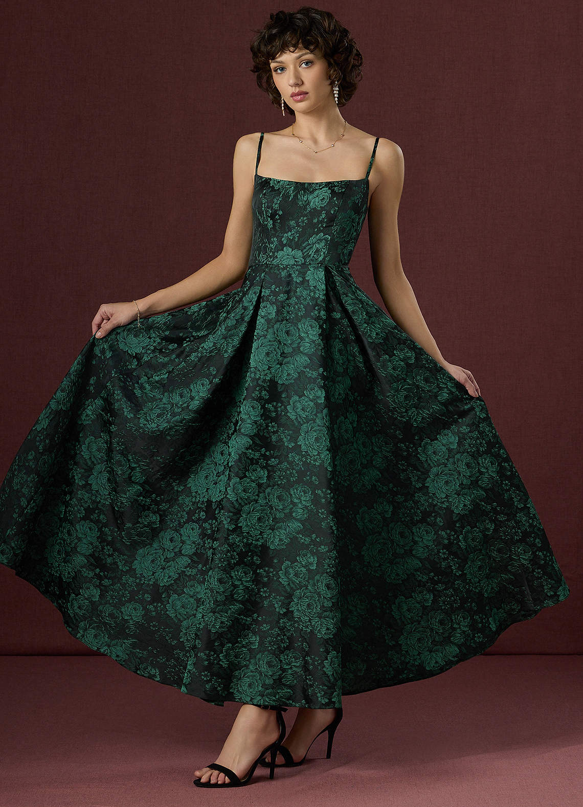 Wendy Black Emerald Maxi Dress  Dress