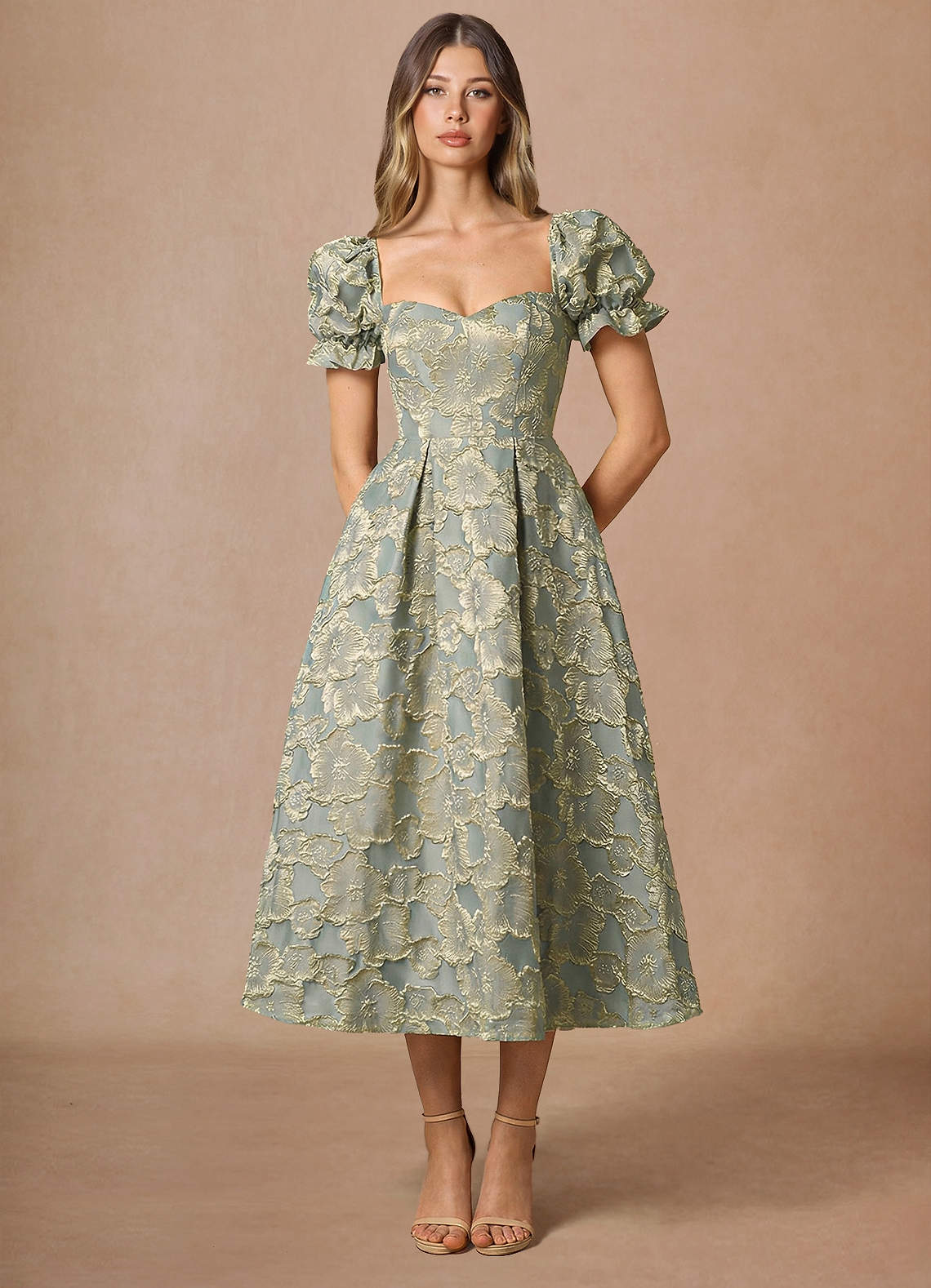 Amy Blue Midi Dress