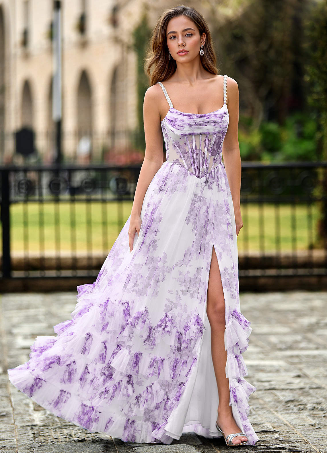 Pomeappy Purple Tulle Prom Dress