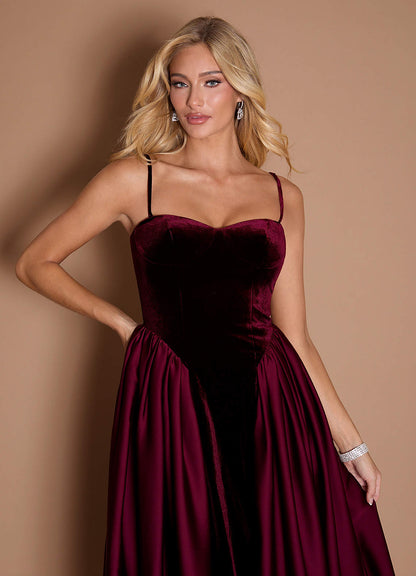 Marie Wine Midi Dress  Dress