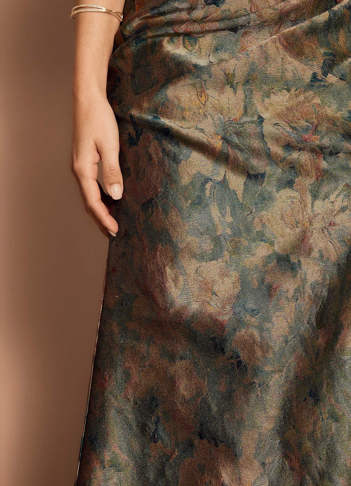 Amber Vintage Teal Gown  Dress