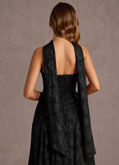 Gabriela Black Maxi Dress  Dress