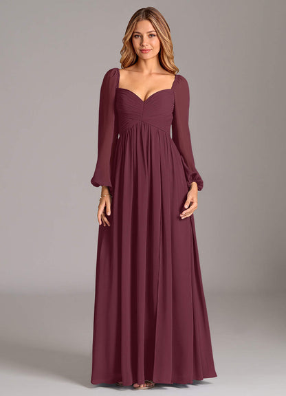 Bella Wine Maxi Dress