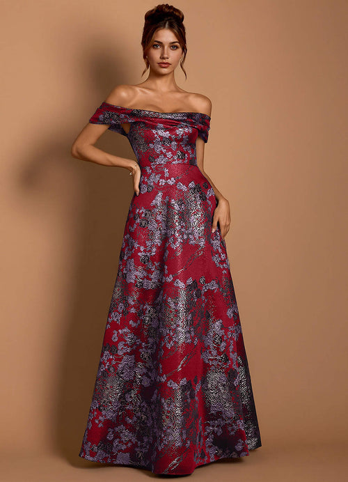 Dagny Merlot Maxi Dress  Dress