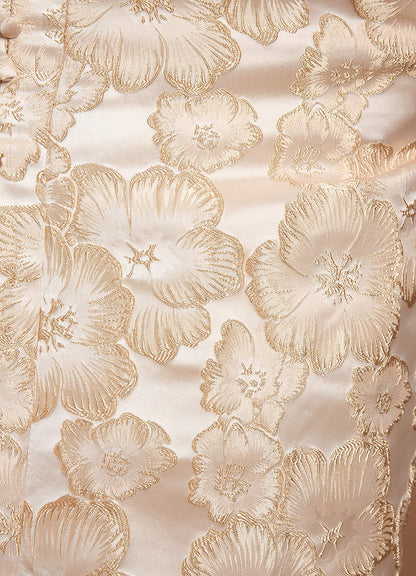Sylvia Gilded Cream Midi Dress