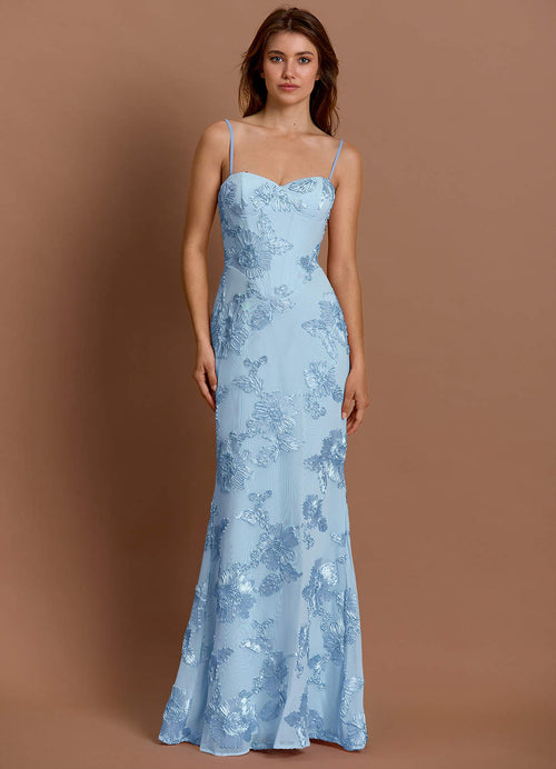Anika Sky Blue Maxi Dress