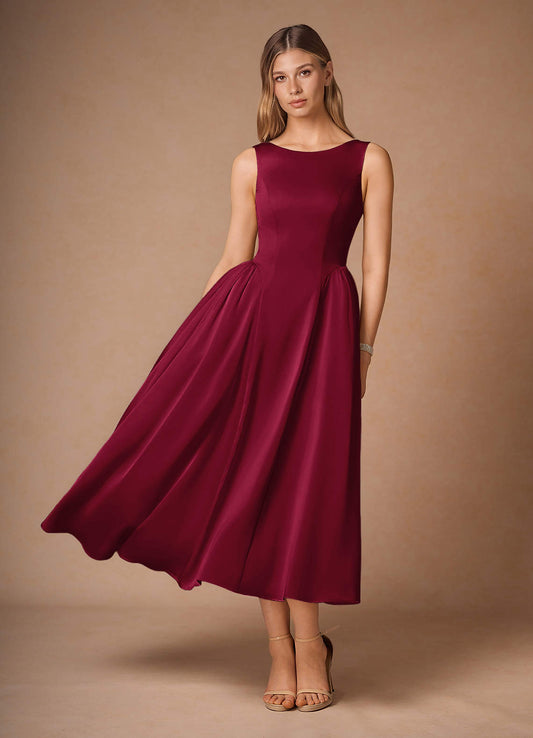 Casey Merlot Midi Dress