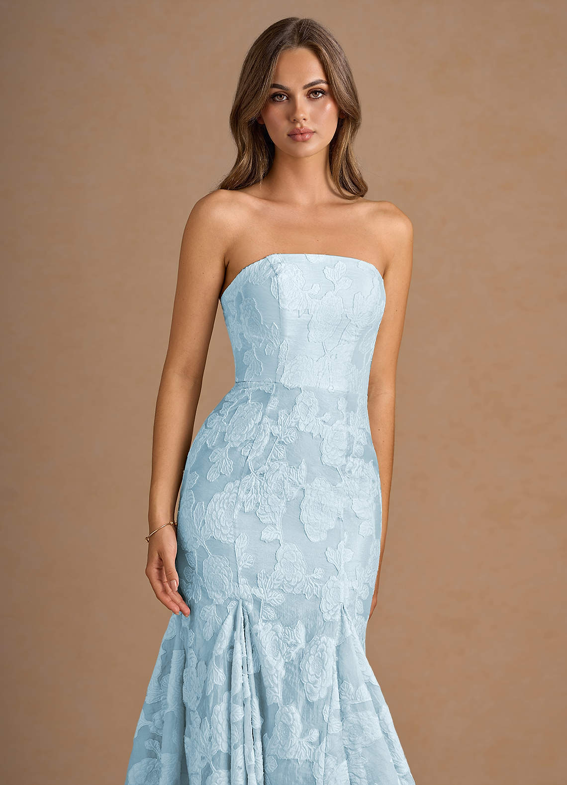 Avina Pale Blue Maxi Dress
