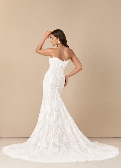 Diamond White Mermaid Off the Shoulder Tulle Dress