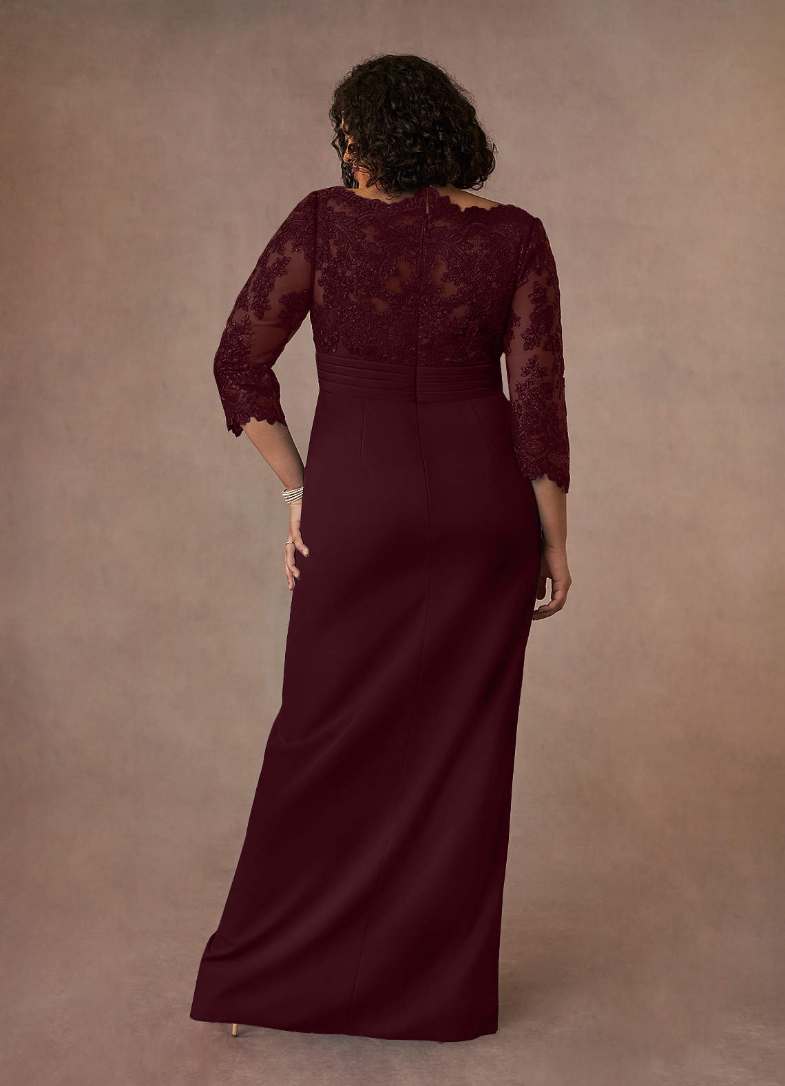 Cabernet Sheath Lace Dress