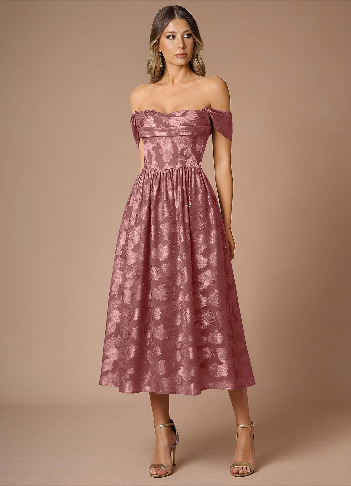 Dana Vintage Rose Midi Dress
