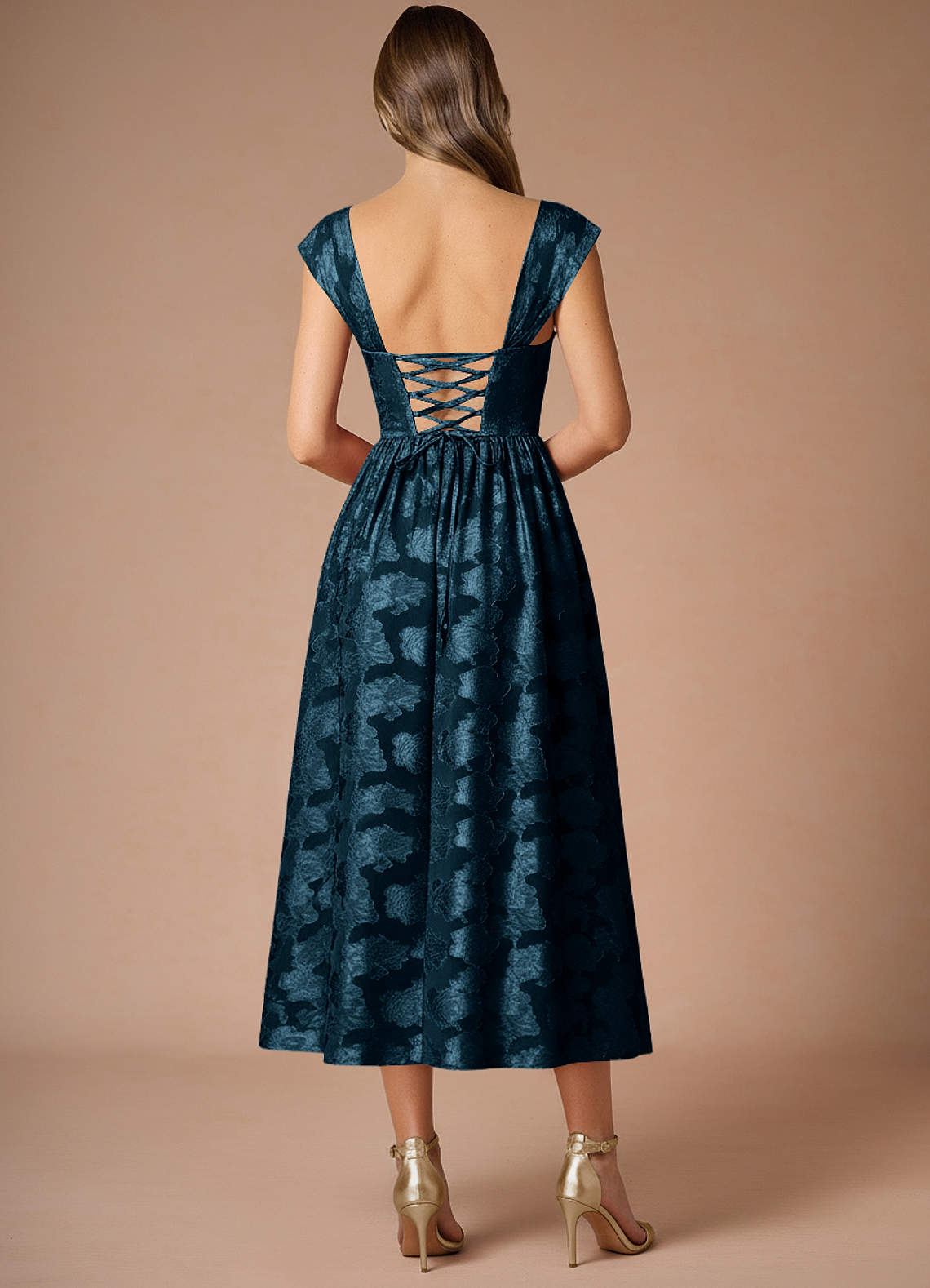 Dana Navy Midi Dress  Dress