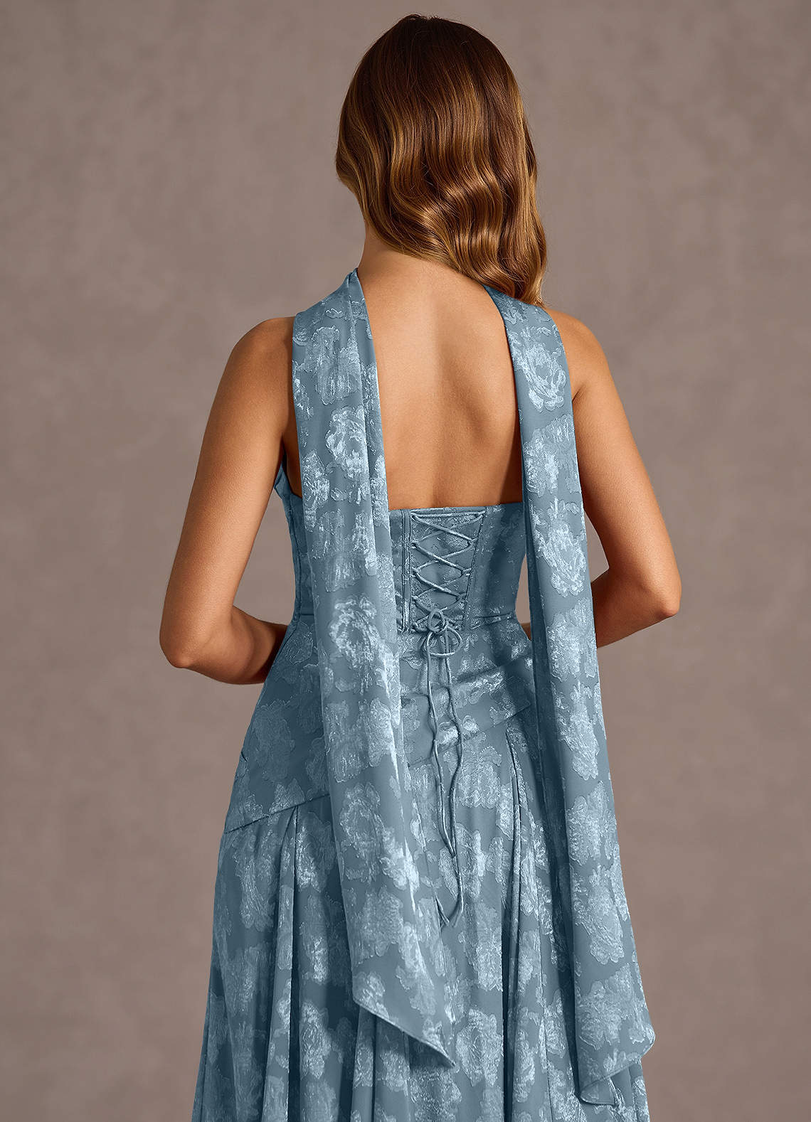 Gabriela Dusty Blue Maxi Dress  Dress