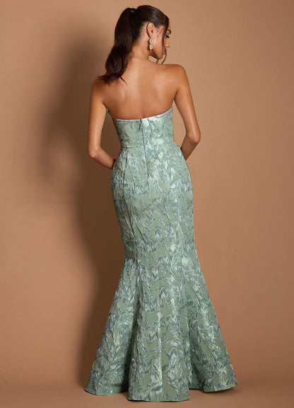 Justine Silver Sage Gown