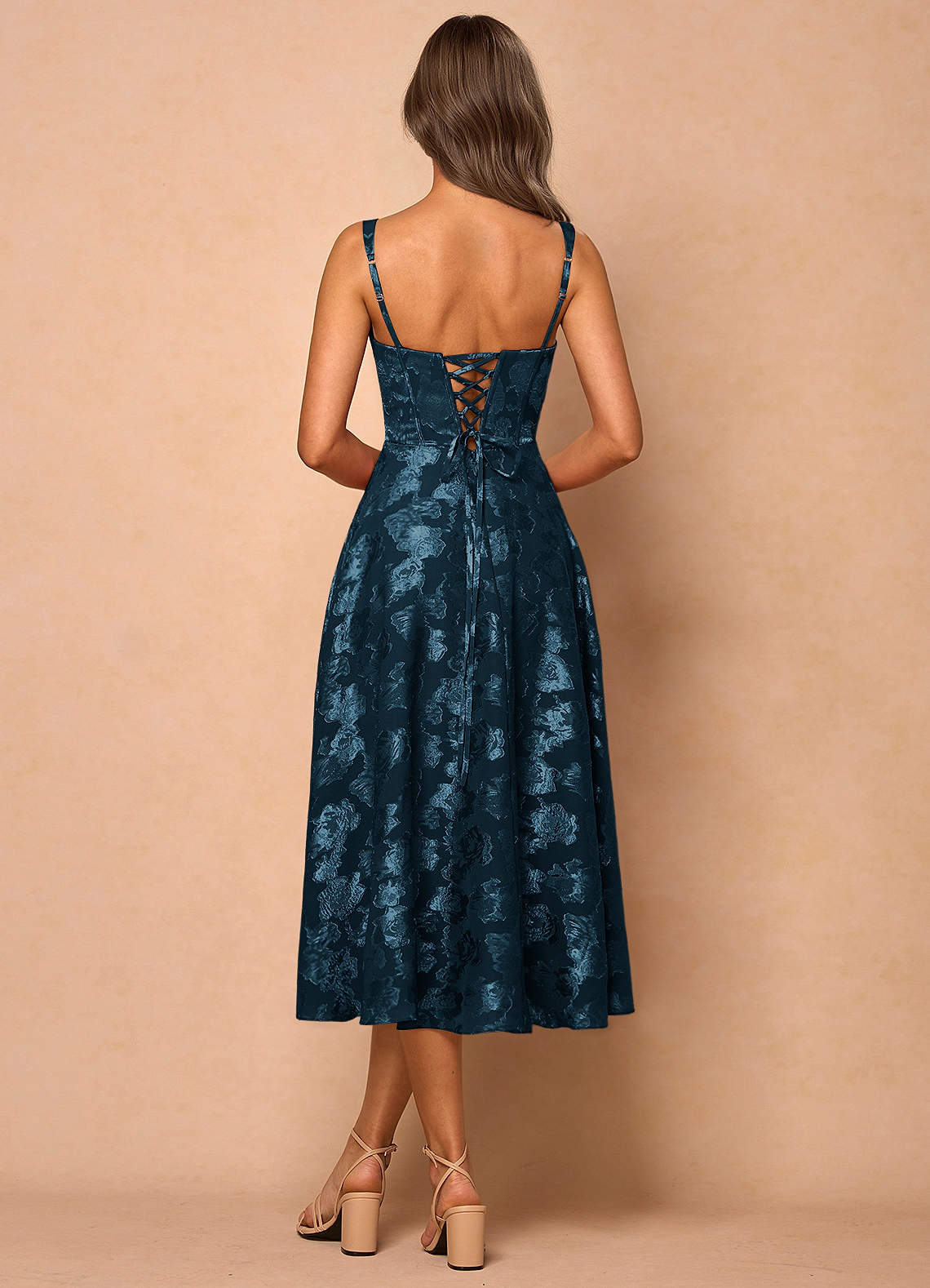Sylvie Navy Midi Dress  Dress