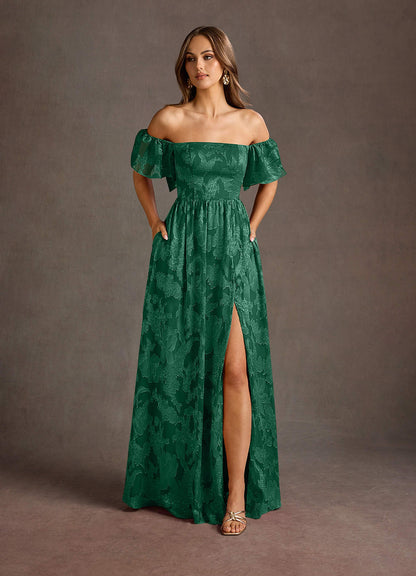 Airelle Dark Green Maxi Dress
