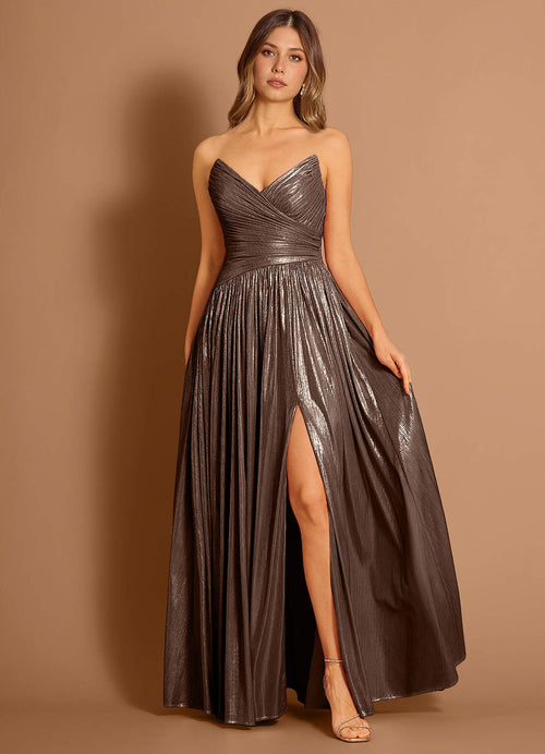 Estrella Bronze Maxi Dress