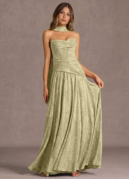 Gabriela Celadon Maxi Dress