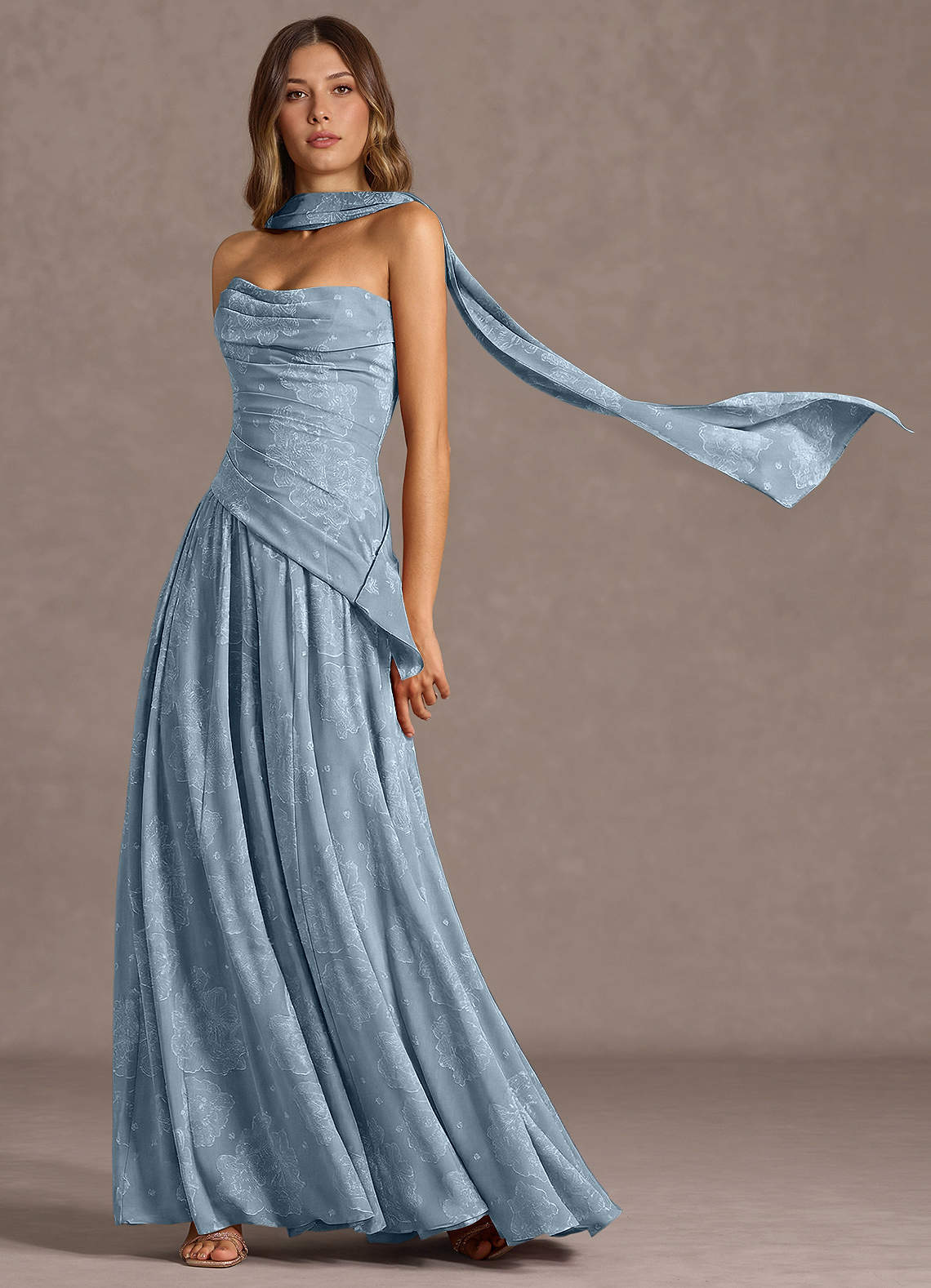Gabriela Powder Blue Maxi Dress