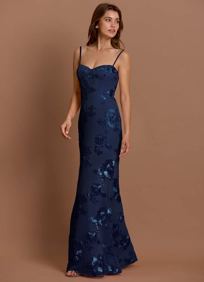 Anika Navy Maxi Dress