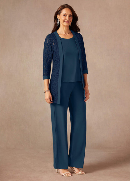 Dark Navy Neptune Jumpsuit/Pantsuit Lace Dress