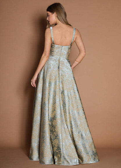 Lilla Vintage Blue Maxi Dress