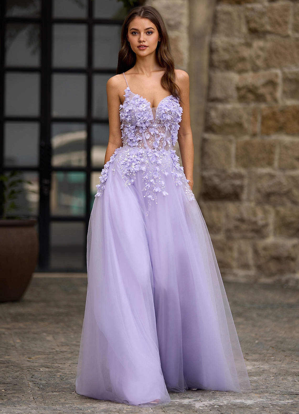 Seraphic Purple A-Line Prom Dress